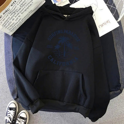 Damen Kapuzenpullover Baumwollmischung Lässig