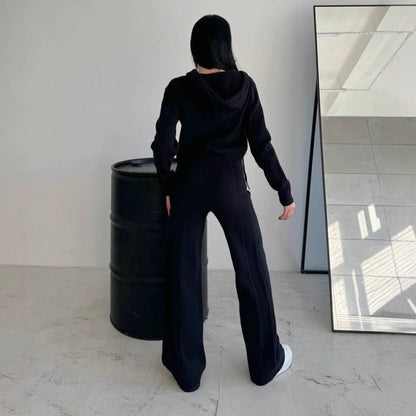 Damen Fleece-Jumpsuit Bequem Kapuze Reißverschluss Norvielle