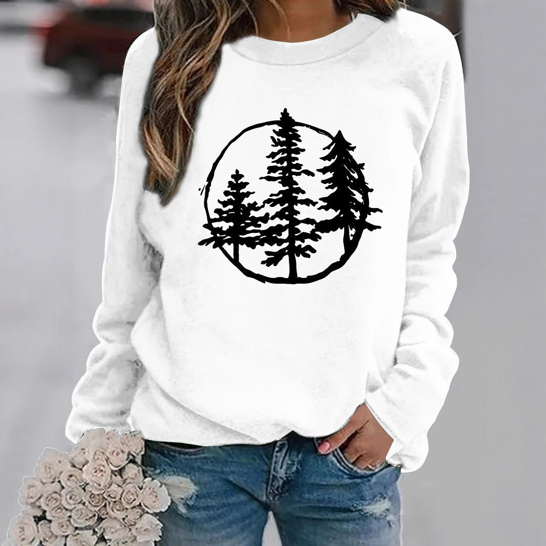 Damen Sweatshirt Naturmotiv Lässiger Schnitt Norvielle - Norvielle