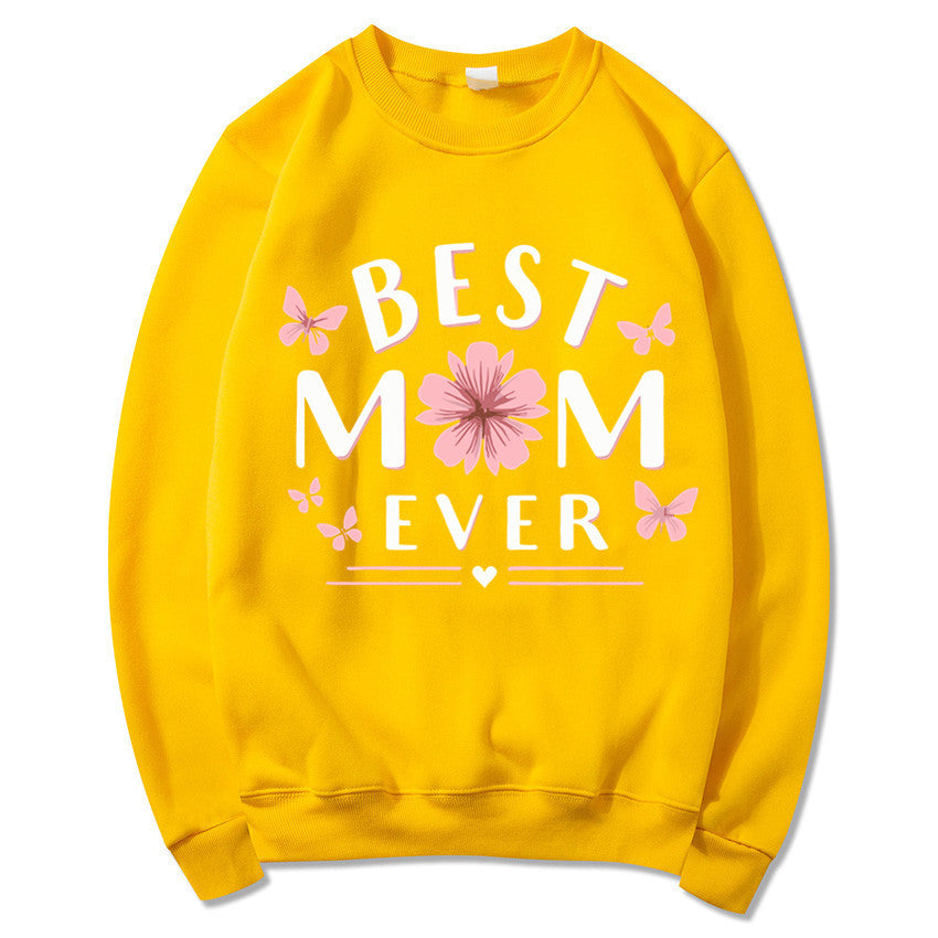 Damen Sweatshirt Florales Design Weich Rosa