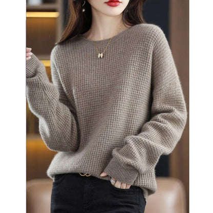 Damen Pullover Strick Norvielle Warm Beige