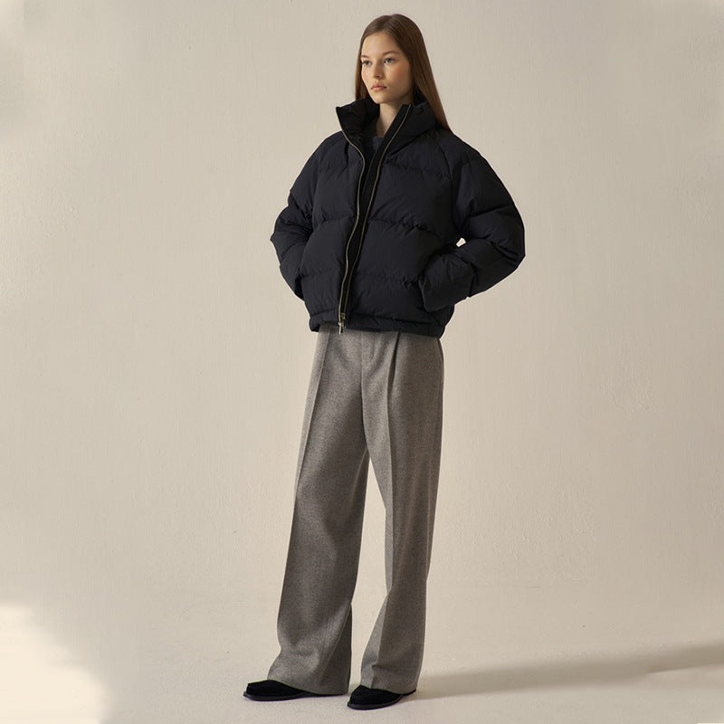 Damen Steppjacke Hochkragen Seitentaschen Norvielle