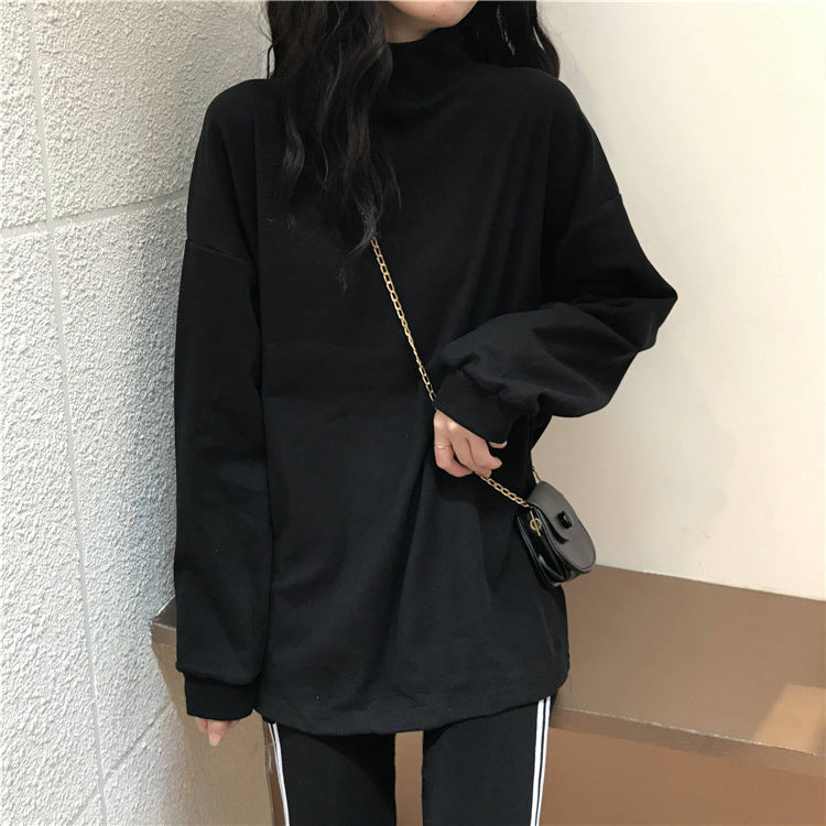 Damen Langarmshirt Stehkragen Sportlich