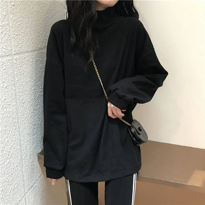 Damen Langarmshirt Stehkragen Sportlich