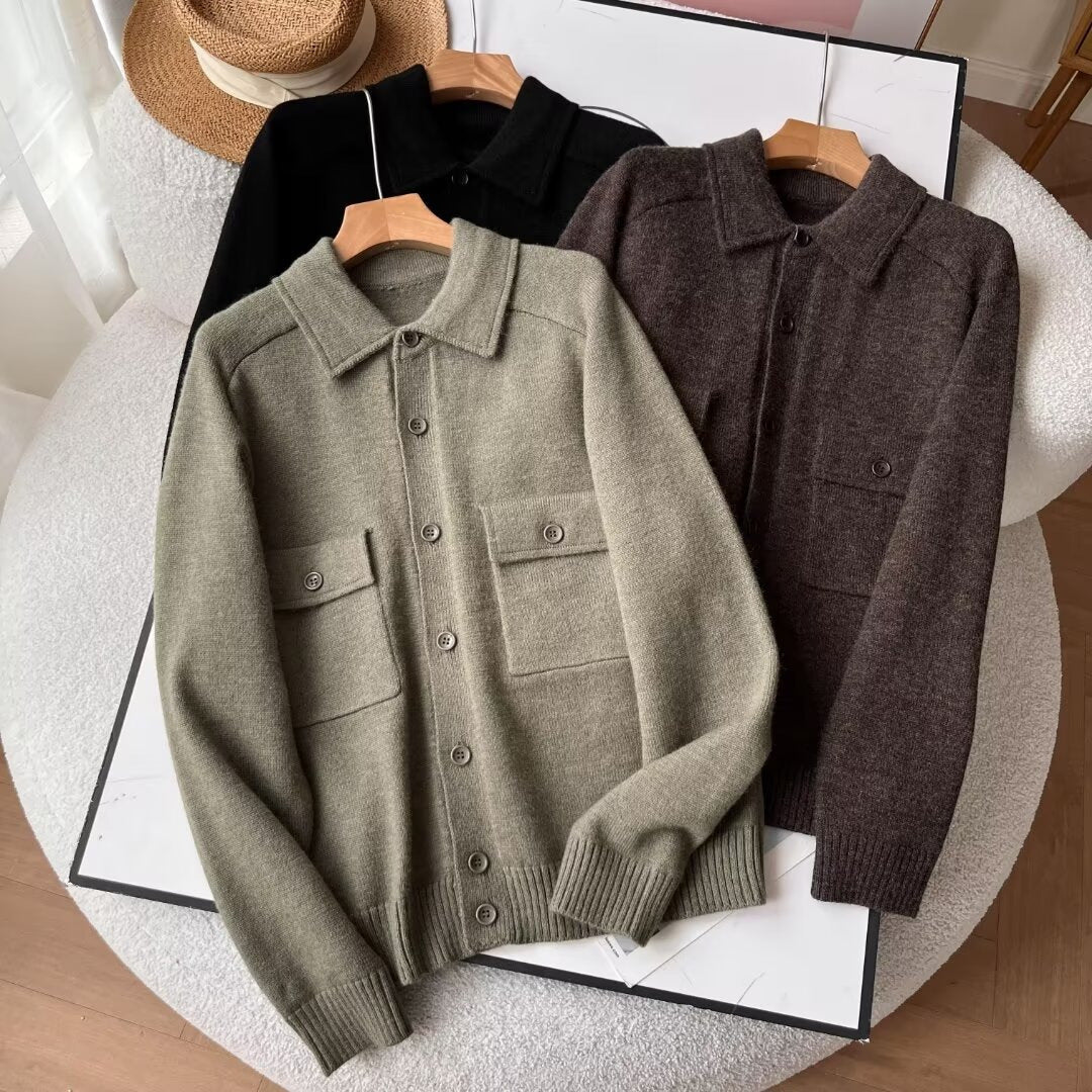 Damen Strickjacke mit Brusttaschen Norvielle - Norvielle