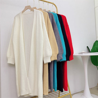 Damen Strickcardigan Langärmelig Weich Voluminös Norvielle