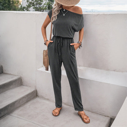 Damen Einteiler Off-Shoulder Elastisch Norvielle