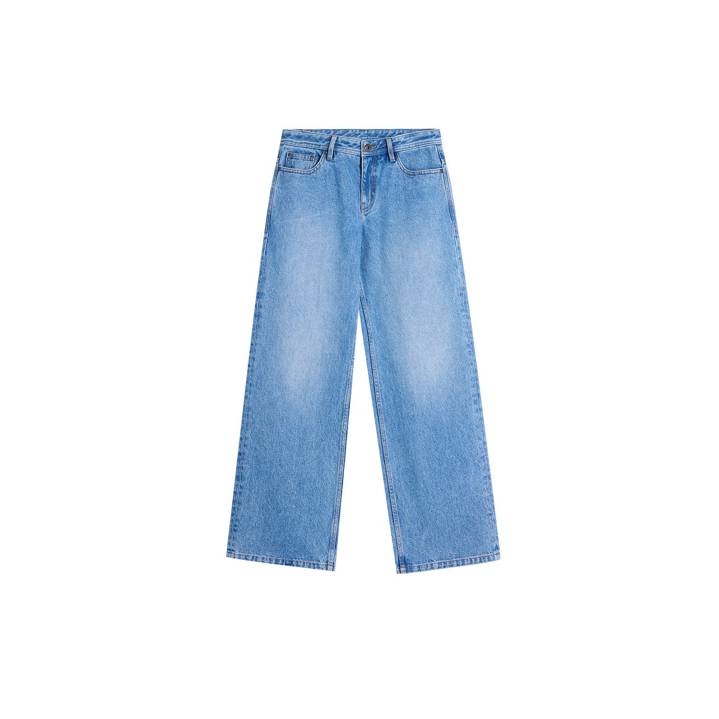 Damen Weite Denim-Jeans Lässiger Schnitt