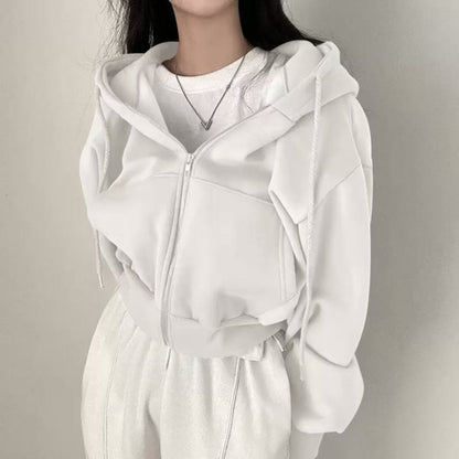 Damen Kapuzenpullover Locker Norvielle Baumwolle