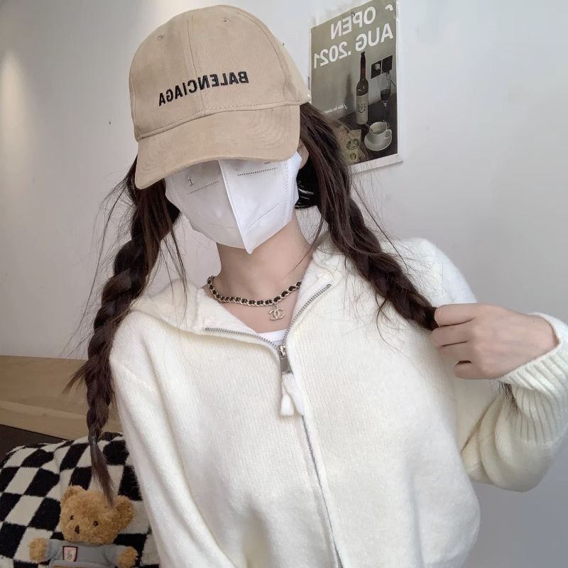 Damen Strickjacke mit Kapuze und Reißverschluss Norvielle