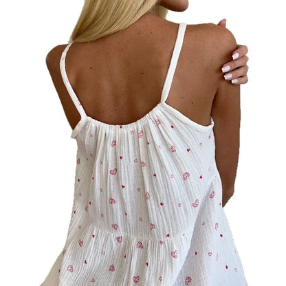Damen Sommerkleid Rüschensaum Florales Muster Norvielle