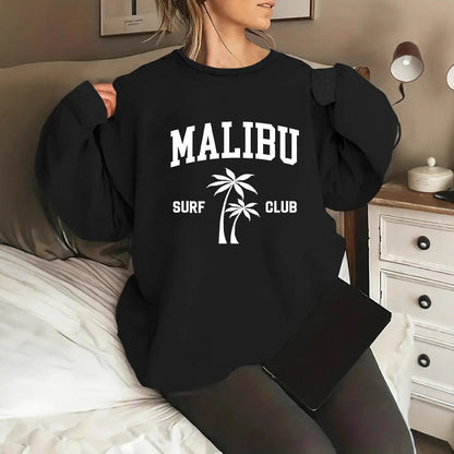 Damen Sweatshirt Surf-Club-Aufdruck Lässig Norvielle - Norvielle