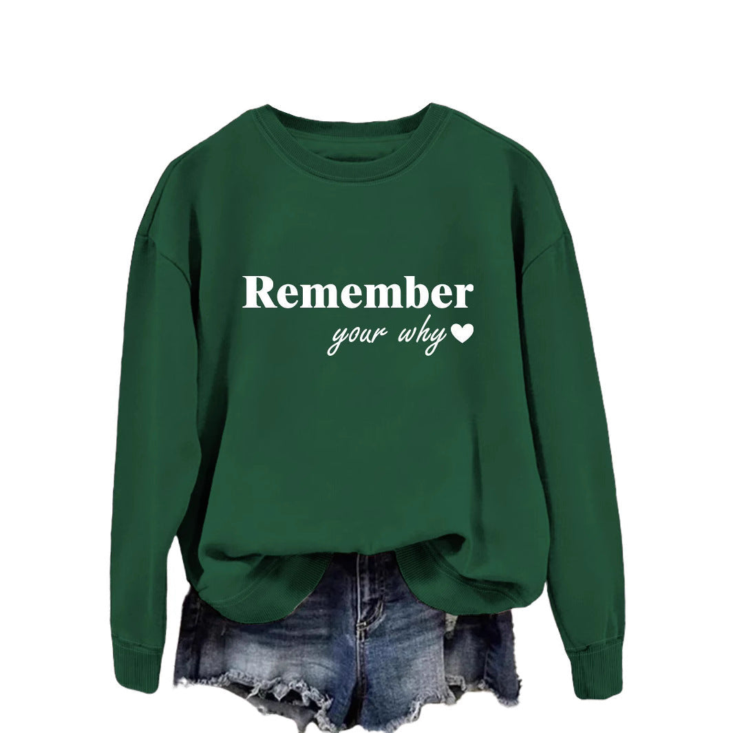 Damen Sweatshirt Lässiger Schnitt Mit Motivierendem Aufdruck Norvielle
