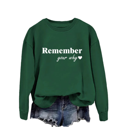 Damen Sweatshirt Lässiger Schnitt Mit Motivierendem Aufdruck Norvielle