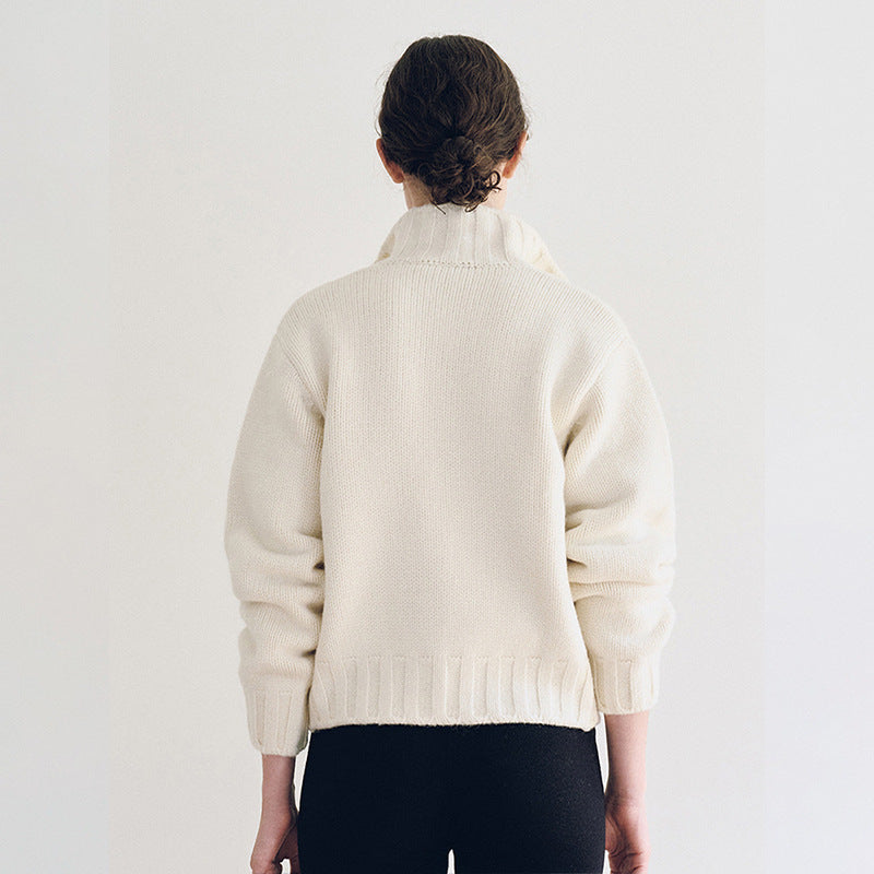 Damen Strickcardigan mit Kragen Norvielle