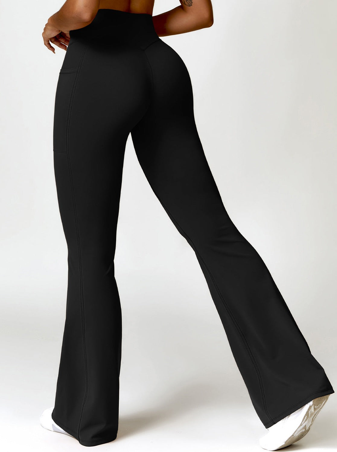 Elena Damen High-Waist Bootcut Leggings Mit Taschen