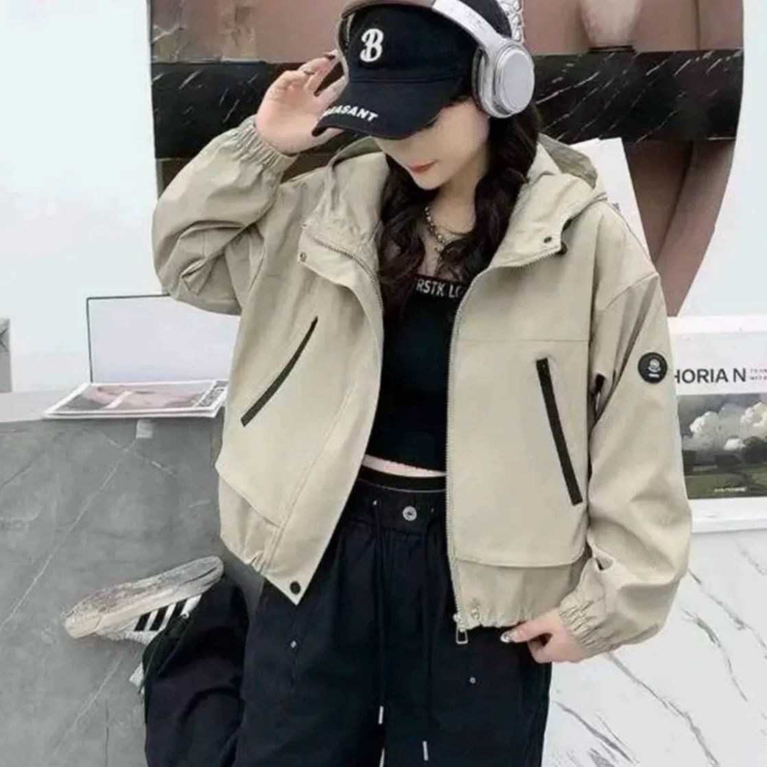 Damen Sportjacke Übergangsjacke mit Kapuze Norvielle