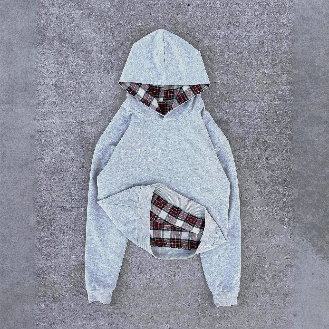 Damen Kapuzenpullover Karomuster Bequem - Norvielle