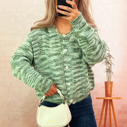 Damen Cardigan Gestrickt Bunt Norvielle