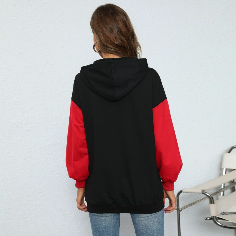 Damen Kapuzenpullover Großdruck Lässiger Schnitt Norvielle
