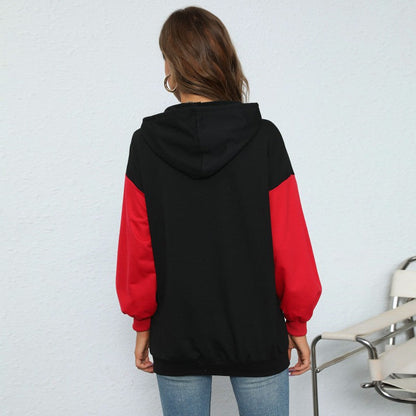 Damen Kapuzenpullover Großdruck Lässiger Schnitt Norvielle