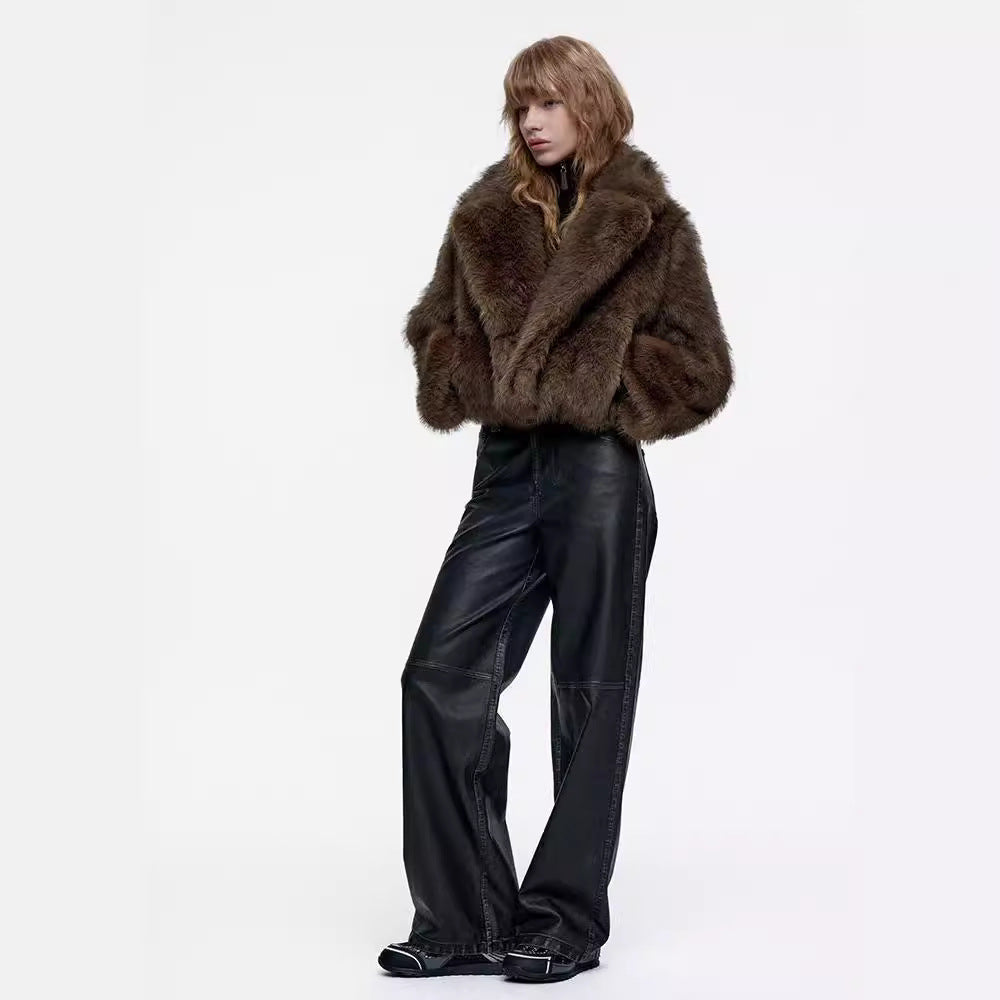 Damen Pelzjacke Elegante Norvielle