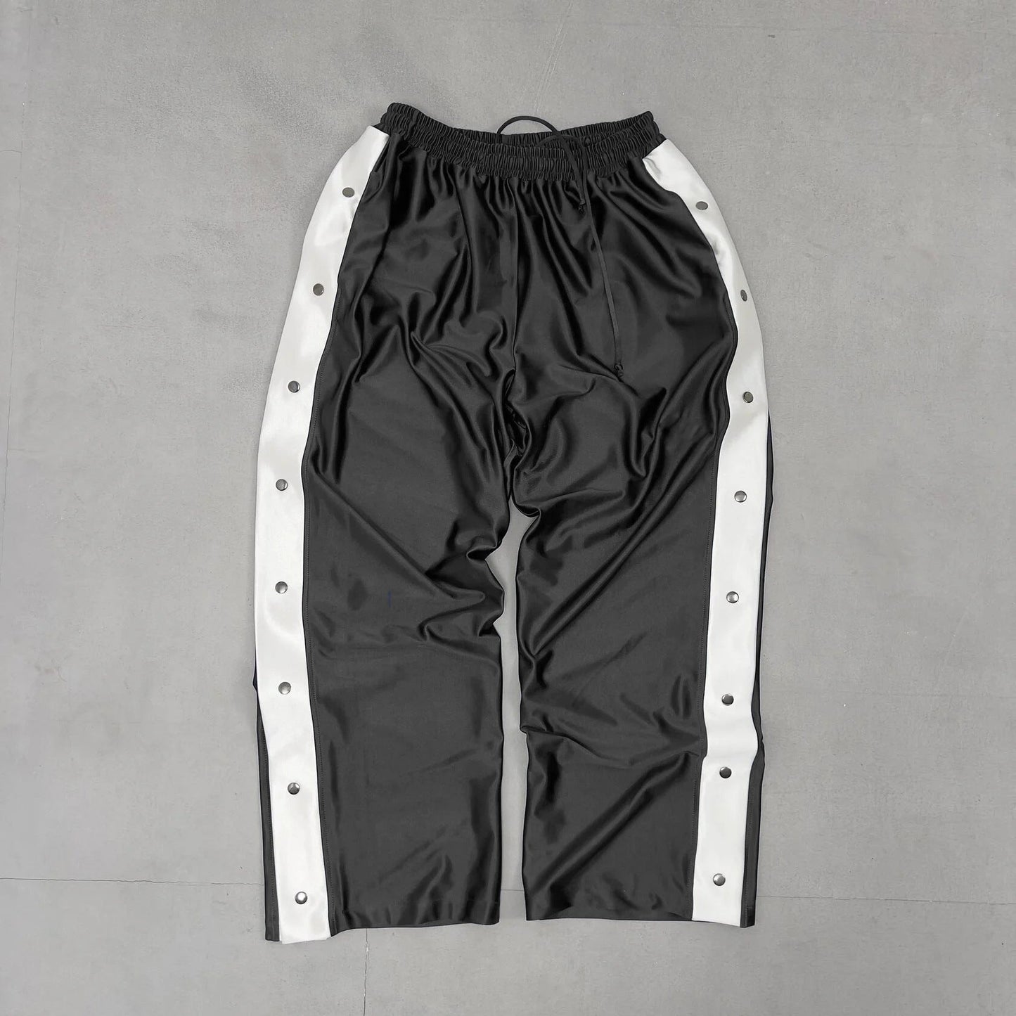 Damen Freizeithose Sportlich Mit Druckknopfverschluss