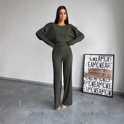 Damen Lounge-Set Weites Norvielle-Kleid aus Baumwolle mit weitem