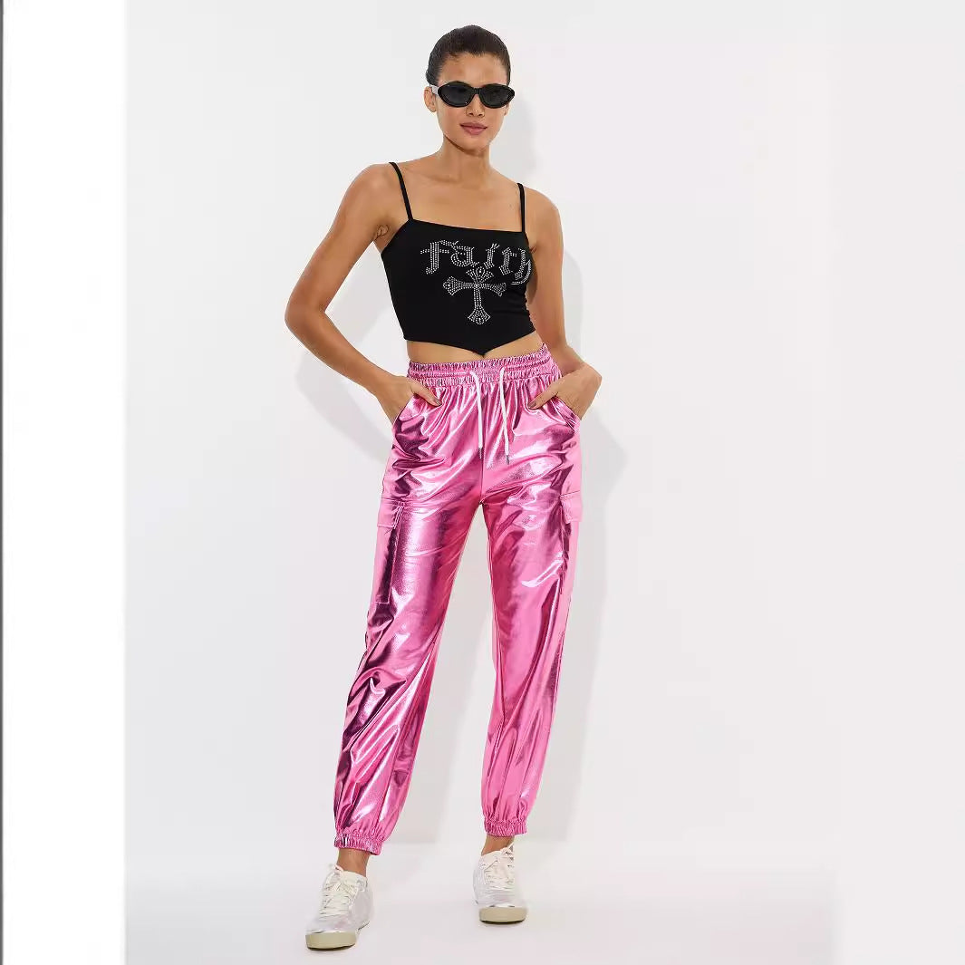 Damen Sportlhose Glänzend Norvielle