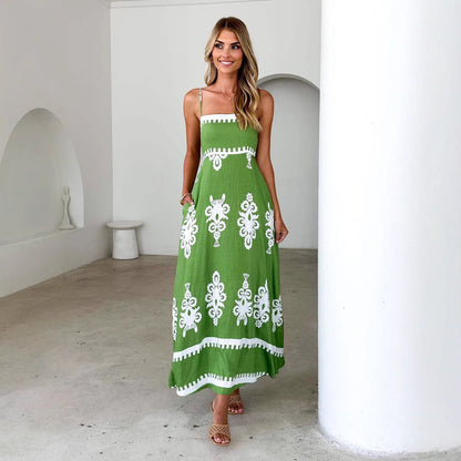 Damen Sommerkleid Elegante Stickerei Norvielle