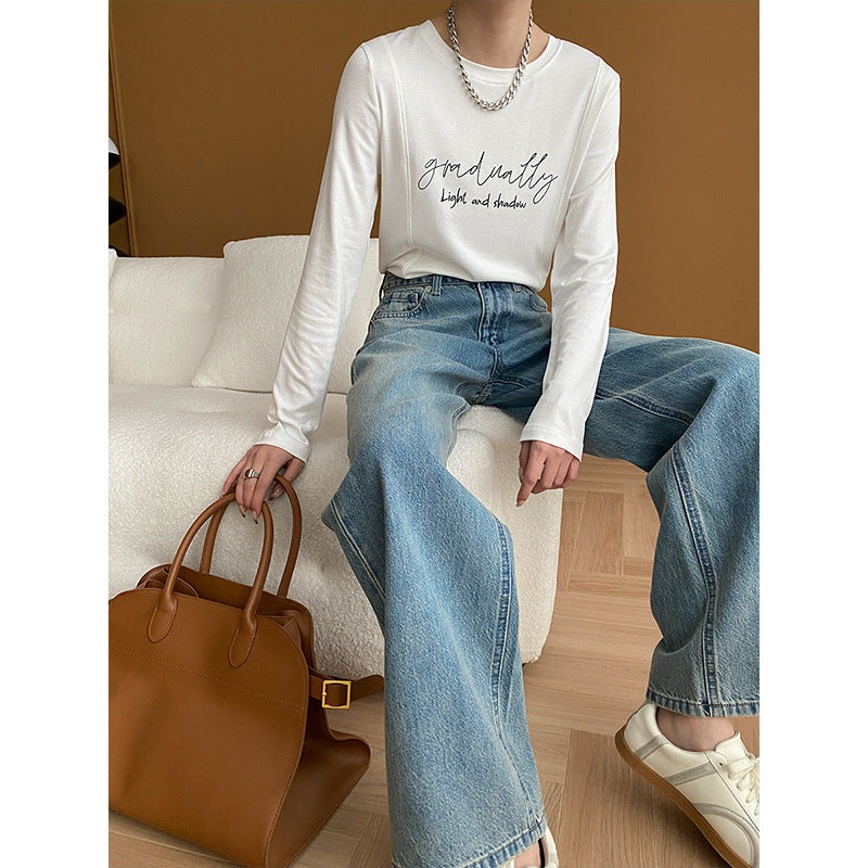 Damen High-Waist Jeans Nachhaltiger Denim Lässiger Schnitt