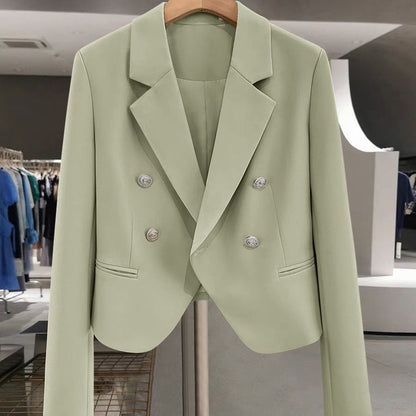 Damen Doppelreiher Blazer Zeitloser Stil