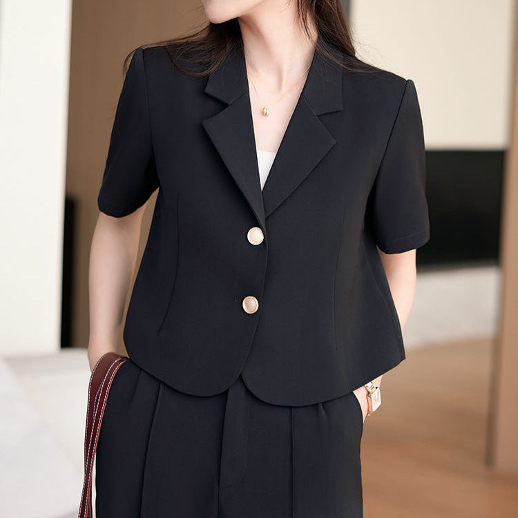 Damen Blazer Kurzarm Norvielle