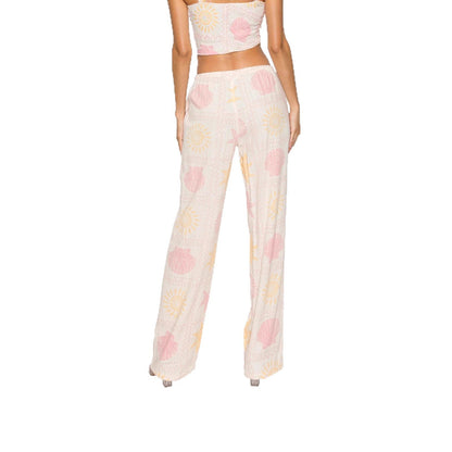 Damen Schlafhose Maritimes Muster Bequem