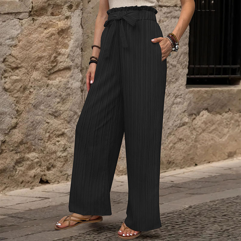 Damen Plisseehose Elastischer Bund Norvielle