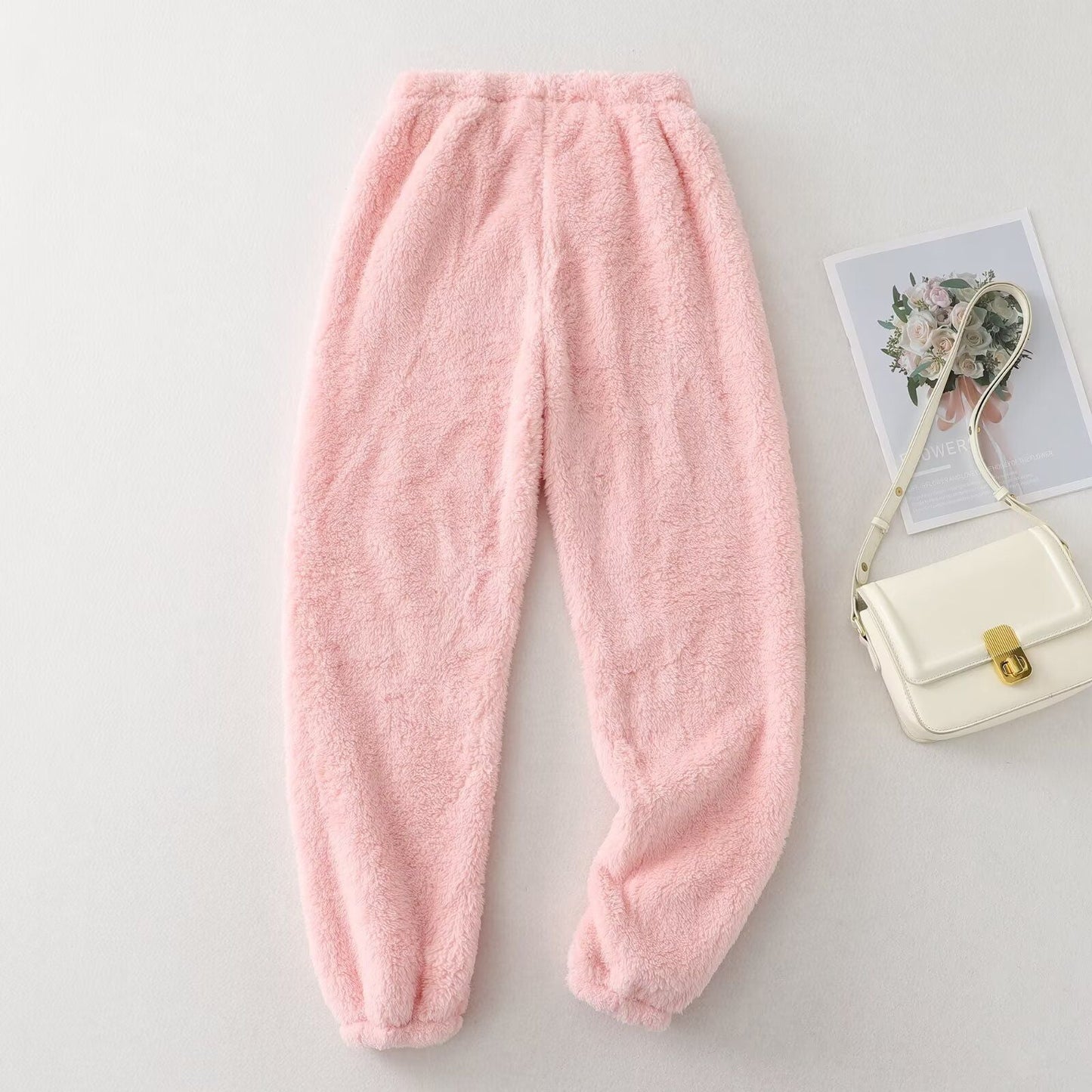 Damen Fleecehose Elastischer Bund Bequem