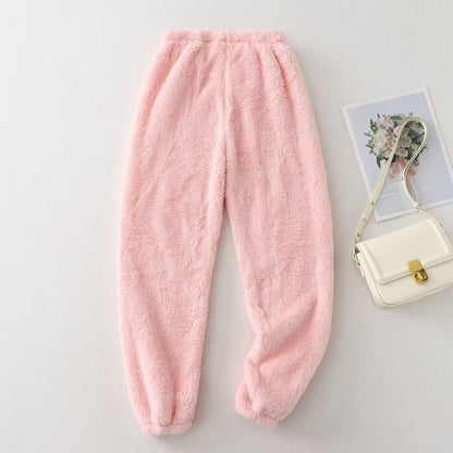 Damen Fleecehose Elastischer Bund Bequem