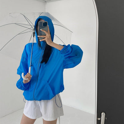 Damen Regenjacke Leicht Wasserdicht Mit Taschen