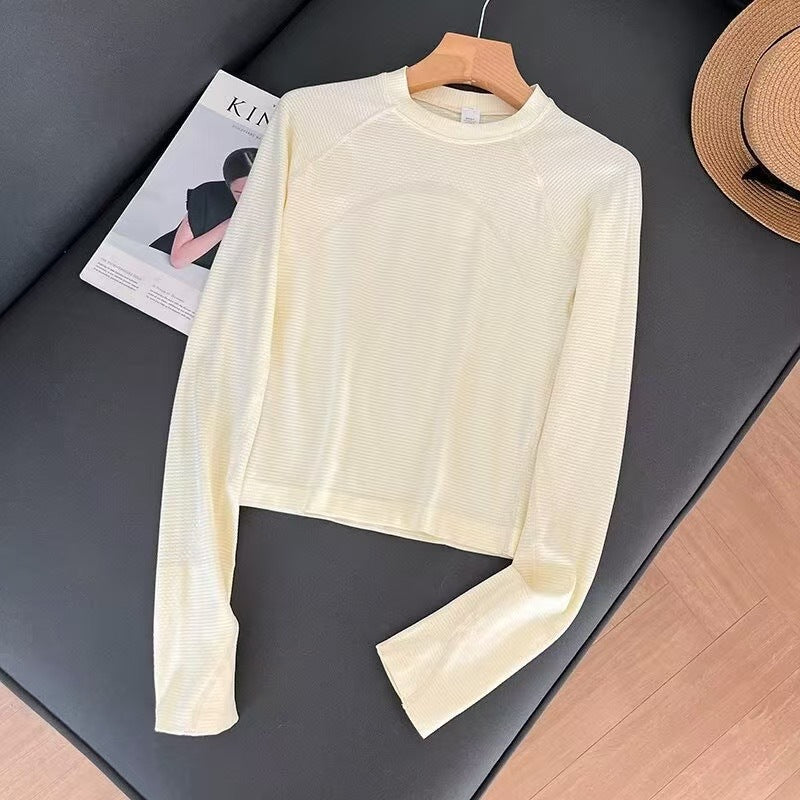 Damen Langarmshirt Atmungsaktives Material Sportlich Norvielle