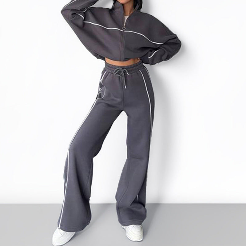 Damen Sportset Weiches Material Hohe Beininserts Norvielle