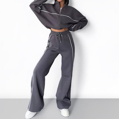 Damen Sportset Weiches Material Hohe Beininserts Norvielle