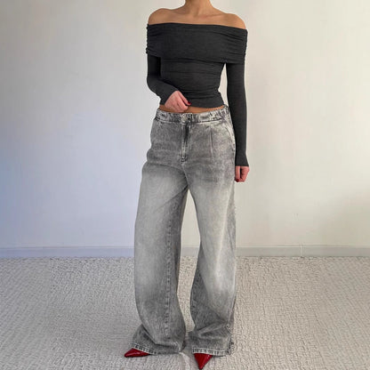 Damen Weite Jeans Norvielle