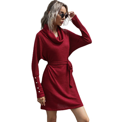 Damen Strickkleid Tailliert Norvielle