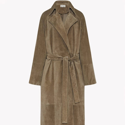 Damen Trenchcoat Wildleder Norvielle Elegant