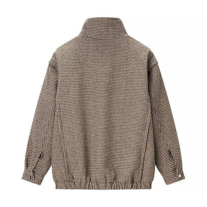 Damen Übergangsjacke Hahnentritt-Muster Norvielle