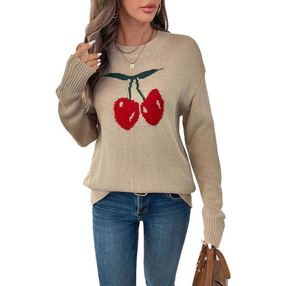 Damen Strickpullover Lässiger Schnitt Norvielle