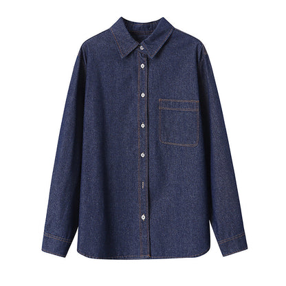 Damen Denim-Überjacke Lässig
