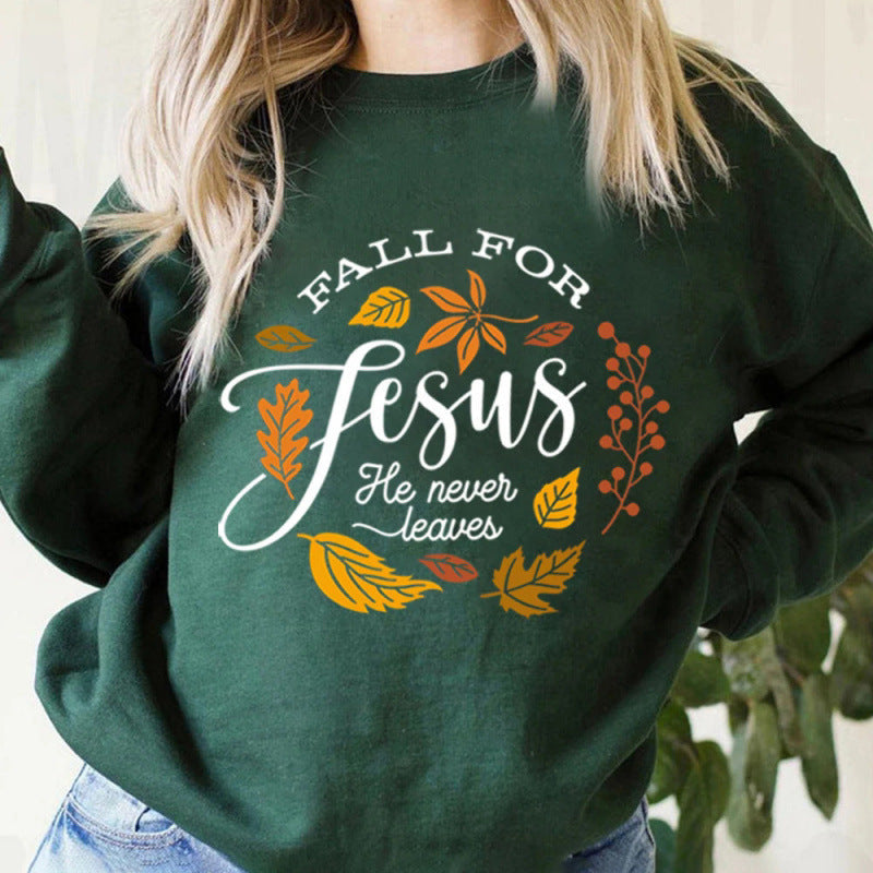 Damen Sweatshirt Weiches Innenfutter Herbstmotiv Norvielle - Norvielle