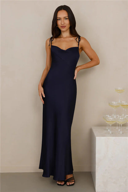 Damen Langabendkleid Spaghettiträger Elegantes