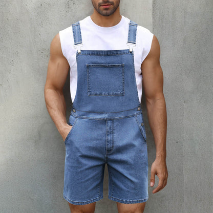 Herren Denim-Latzhose Lässig